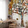 Vlies Fototapete - Decorated Tree 250x175 cm Abstrakt Produktbild-Vorschau 1