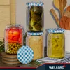 50x WELLGRO Einmachgläser 550ml – Schraubdeckel TO82 Produktbild-Vorschau 5