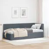 vidaXL Rohový rám postele s čelom tmavosivý 90 cm x 200 cm Náhľad obrázku produktu 2