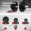 Hop-Sport Gusseisen Kurzhanteln Set - Kurzhantel Set 30kg Produktbild-Vorschau 2