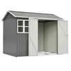 Geräteschuppen Gerätehaus Metall Gartenhaus Satteldach Produktbild-Vorschau 13