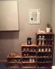 9x geflammte/braune Holzkiste mit Zwischenboden 50cm x 40cm Produktbild-Vorschau 6