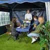 Relaxdays bočné steny pre altánok, sada 3 ks, 2x3 m, Náhľad obrázku produktu 5