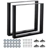 2er Set Tischgestell 80x72 cm Tischbeine Tischkufen schwarz Produktbild-Vorschau 8