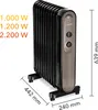 TROTEC Ölradiator TRH 24 E | Heizer | Beheizung | 2.200 W Produktbild-Vorschau 4