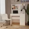 Scrivania Mijas Scrivania destra con sporgenza bianco opaco Anteprima dell’immagine prodotto 2