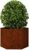 kvetináč vidaXL Rusty 60x60x45 cm Corten Steel Náhľad obrázku produktu 3