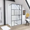 Paroi de douche a l'italienne serigraphie type Briques - Voir les images du produit 10