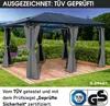 Alu-Pavillon PREMIUM 3,6x4,8 m grau Produktbild-Vorschau 4