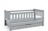 FURNLUX Kinder Einzelbett Nela Grau 80x160cm / Hauptfarbe: Produktbild-Vorschau 1