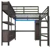 Cama alta STILVORA de 140x200 cm con escritorio y Vista previa de la imagen del producto 8
