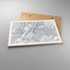 Gerahmtes Poster - Rahmen in heller Eiche - Neu York Karte Produktbild-Vorschau 3