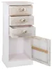 vidaXL Beistellschrank 38x28x86 cm Massivholz Paulownia Produktbild-Vorschau 1