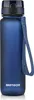A dark blue water bottle with a strap and a flip-top lid. Náhľad obrázku produktu