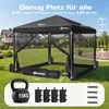 Sekey Faltpavillon 3x3m Pop Up Pavillon mit Moskitonetz, Produktbild-Vorschau 4