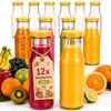 12x Glasflaschen 200 ml Set mit Schraubdeckel kleine Produktbild-Vorschau 1