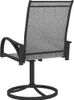 A single outdoor chair shown from the back, on a white background. Produktbild-Vorschau