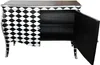 Commode Casa Padrino Barock, motif carreau noir et blanc, Voir les images du produit 3