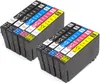 Two stacks of printer ink cartridges are shown against a white background. Produktbild-Vorschau