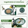COSTWAY Mangeoire pour oiseaux 83cm avec lampe solaire, Voir les images du produit 6