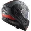 LS2 FF811 VECTOR II SPLITTER Integralhelm XL in rot/grau Produktbild-Vorschau 9