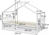 Domečková postel Vitalispa Design Bílá 90x200 cm se 2 Náhled obrázku produktu 3