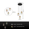Globo Lighting závesné svietidlo kov čierny matný, drevo Náhľad obrázku produktu 7