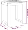 vidaXL Sgabello da bagno 40x30x46 cm in legno massiccio di Anteprima dell’immagine prodotto 6
