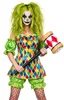 Horror Clown Damen Kostüm - für Fasching Halloween Größe: Produktbild-Vorschau 1