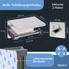 Sanics WC-Rolhalter Silber – Toilettenpapierhalter ohne Produktbild-Vorschau 2