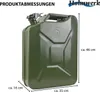 2x Kraftstoffkanister Dieselkanister + Ausgießer 20 L Produktbild-Vorschau 3