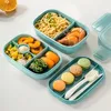 Lunchbox, stapelbare 3 Etagen Lunchbox, auslaufsichere Produktbild-Vorschau 4