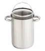 Edelstahl Spargeltopf mit Korb - 21 x 16 cm - Metall Nudel Produktbild-Vorschau 2