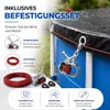 Poolabdeckung rund – Extra starke 200 g/m² Poolplane Produktbild-Vorschau 6