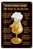 Blechschild  10 Gründe Bier besser als Frau, 30 x 20 cm, Produktbild-Vorschau 1