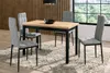 Stół do jadalni 68 x 120 cm kolor czarny i dąb złoty craft Podgląd zdjęcia produktu 7