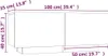 The Living Store Nachttisch Grau Sonoma 100x35x40 cm Produktbild-Vorschau 5