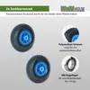 2x Sackkarrenrad PolyurethanRad 260x85 mm 3.00-4 60 mm Produktbild-Vorschau 2