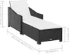 vidaXL Lehátko s krémovo bielym vankúšom Poly Rattan Black Náhľad obrázku produktu 8
