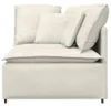 vidaXL Modulares Sofa Eckmodul mit Kissen Creme 100 cm Produktbild-Vorschau 3