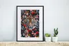 MuchoWow® MuchoWow® Gerahmtes Poster Tiger - Blumen - Produktbild-Vorschau 6