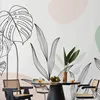 Vlies Fototapete - Leaves in Pastels 400x280 cm Blätter Produktbild-Vorschau 1