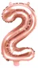 Folienballon Zahl "2" 35cm Roségold 1 St. Produktbild-Vorschau 1