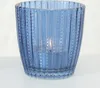 LS-LebenStil 4´er Set Glas Teelichthalter Retro Blau 7cm Produktbild-Vorschau 8