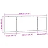 Lavagna Magnetica Pieghevole 200x60x1,7 cm in Alluminio Anteprima dell’immagine prodotto 6