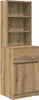 A standalone image of a wooden cabinet with shelves and drawers. Náhled obrázku produktu