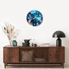 Wanduhr - Rund - Glasuhr - Abstraktion modern - 40x40cm - Produktbild-Vorschau 7