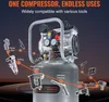 Compresseur d'air 49L Compresseur silencieux 2HP Pompe à Voir les images du produit 6