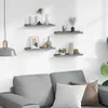vidaXL Wandregale 4 Stk. Grau 40x9x3 cm Produktbild-Vorschau 3