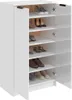 vidaXL Schuhschrank Hochglanz-Weiß 59x35x100,5 cm Produktbild-Vorschau 13